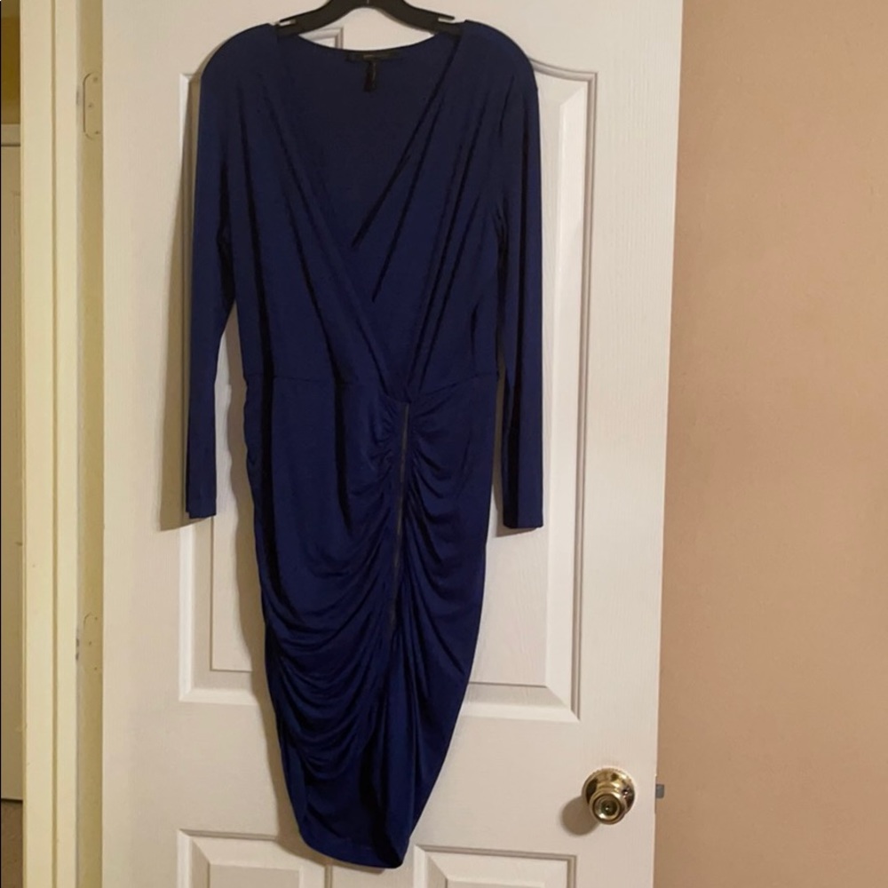 BCBGMaxAzria Dalton Front Zip Jersey Zip Dress